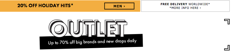 ASOS Outlet up to 70% off, plus 20% off Holiday